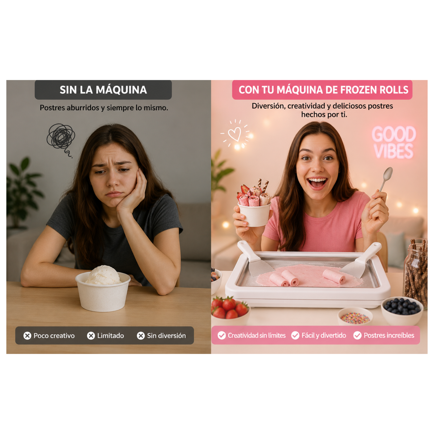 Máquina de yogur helado caseros