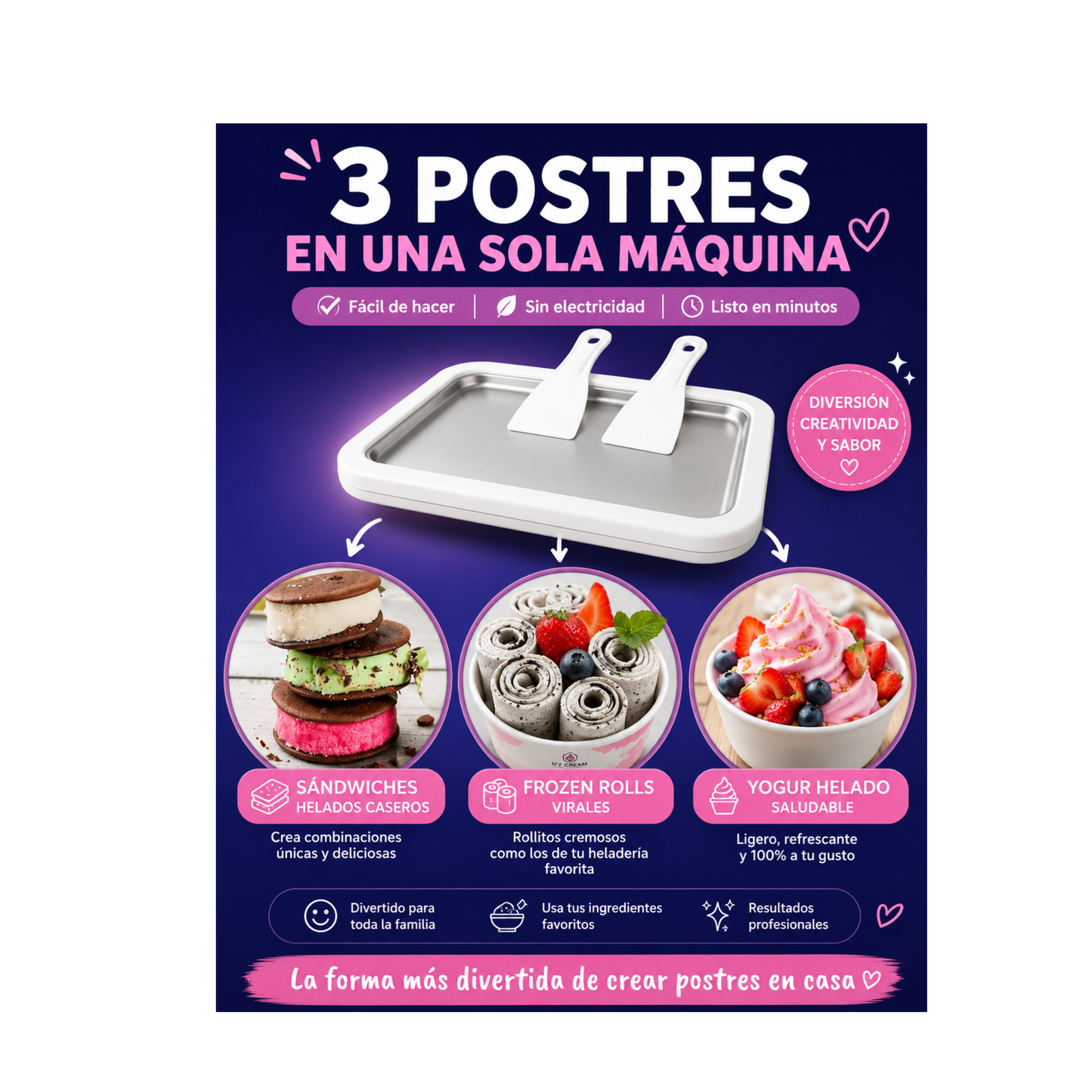 Máquina de yogur helado caseros